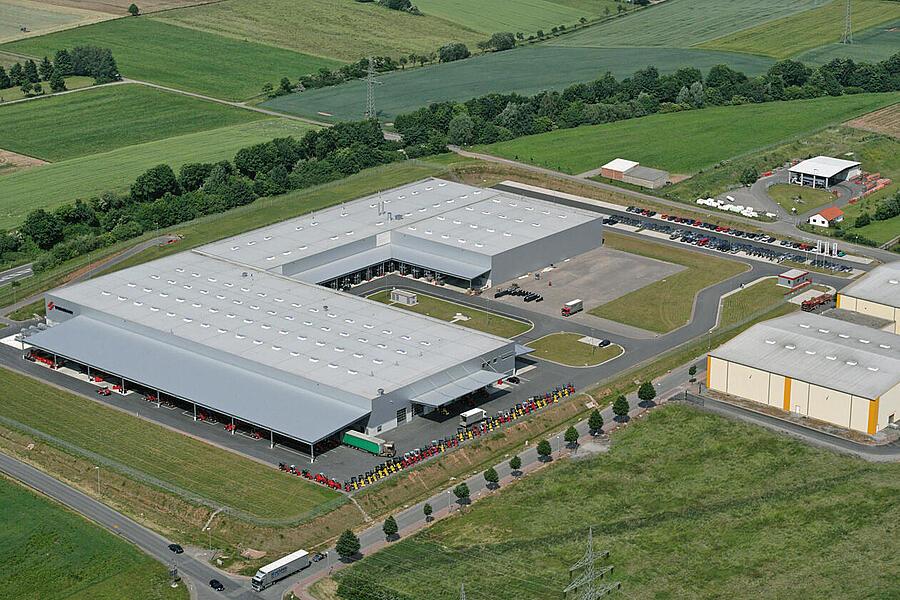 Wacker Neuson Korbach场地鸟瞰图。